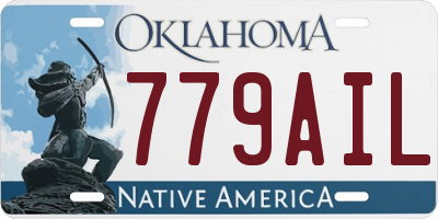 OK license plate 779AIL
