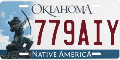 OK license plate 779AIY