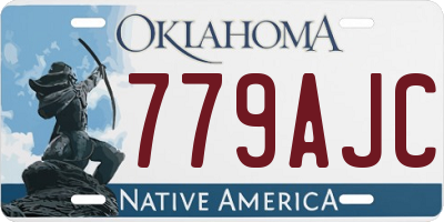 OK license plate 779AJC