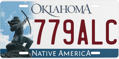 OK license plate 779ALC