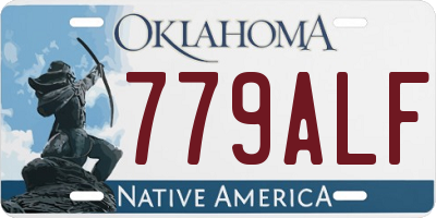 OK license plate 779ALF