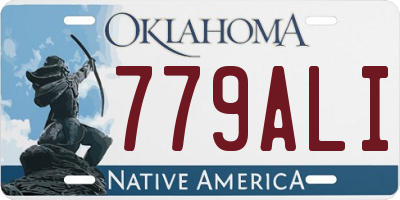OK license plate 779ALI