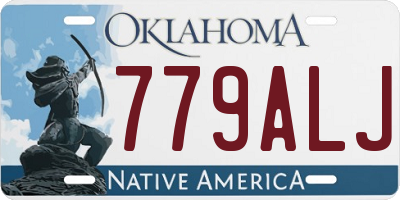 OK license plate 779ALJ
