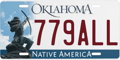 OK license plate 779ALL