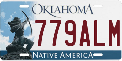 OK license plate 779ALM