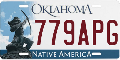 OK license plate 779APG