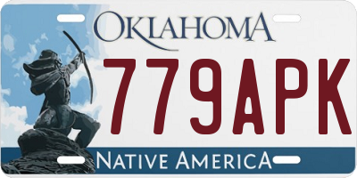 OK license plate 779APK