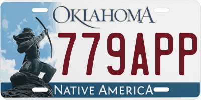 OK license plate 779APP