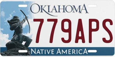 OK license plate 779APS