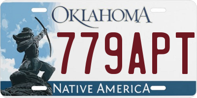 OK license plate 779APT