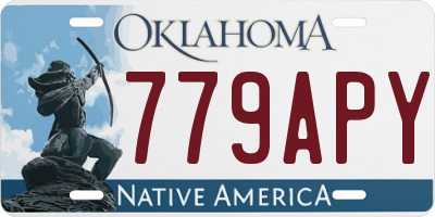OK license plate 779APY