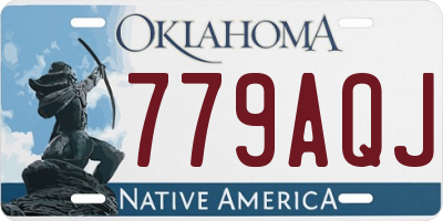 OK license plate 779AQJ