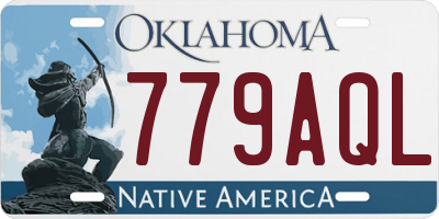OK license plate 779AQL