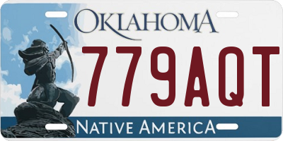 OK license plate 779AQT
