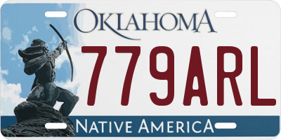 OK license plate 779ARL