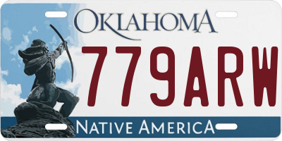 OK license plate 779ARW