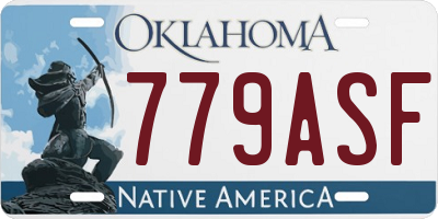 OK license plate 779ASF