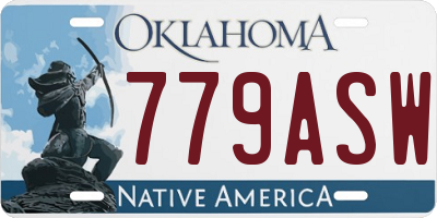 OK license plate 779ASW