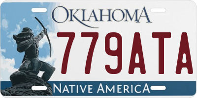 OK license plate 779ATA