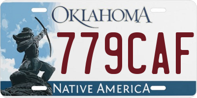OK license plate 779CAF