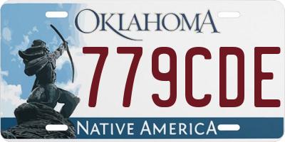 OK license plate 779CDE