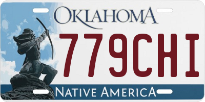 OK license plate 779CHI