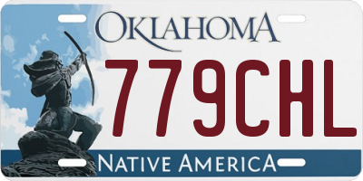 OK license plate 779CHL