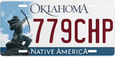OK license plate 779CHP