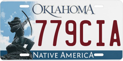 OK license plate 779CIA