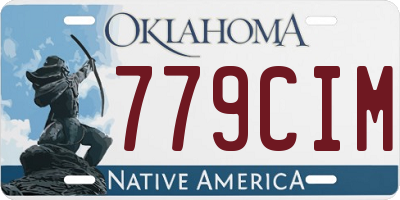 OK license plate 779CIM