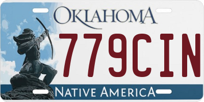 OK license plate 779CIN