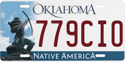 OK license plate 779CIO