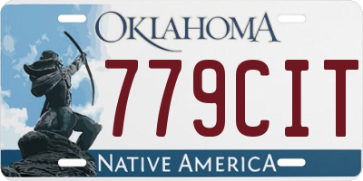 OK license plate 779CIT