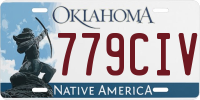 OK license plate 779CIV