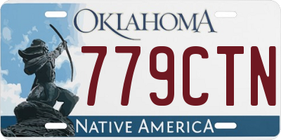 OK license plate 779CTN