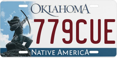 OK license plate 779CUE