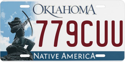 OK license plate 779CUU
