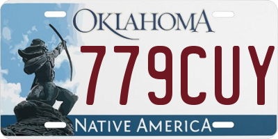 OK license plate 779CUY