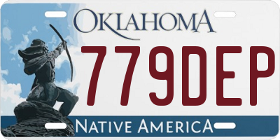 OK license plate 779DEP