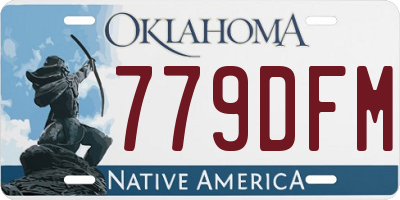 OK license plate 779DFM