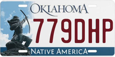 OK license plate 779DHP