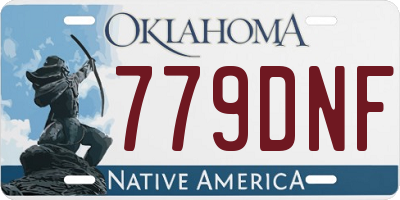 OK license plate 779DNF
