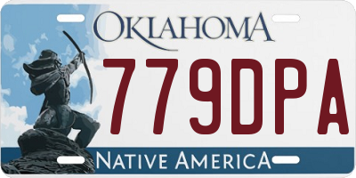 OK license plate 779DPA