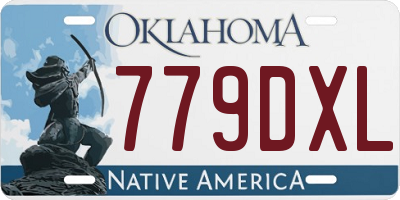 OK license plate 779DXL