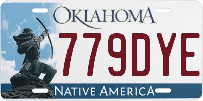 OK license plate 779DYE