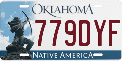 OK license plate 779DYF