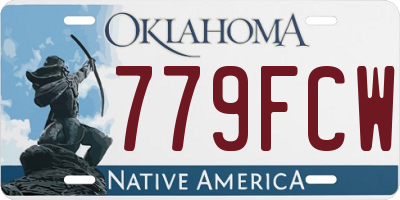 OK license plate 779FCW