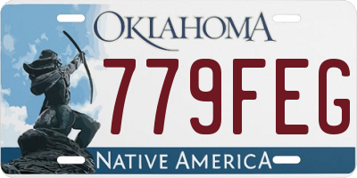 OK license plate 779FEG