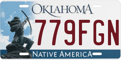 OK license plate 779FGN