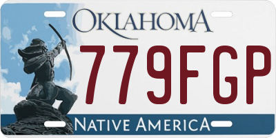 OK license plate 779FGP
